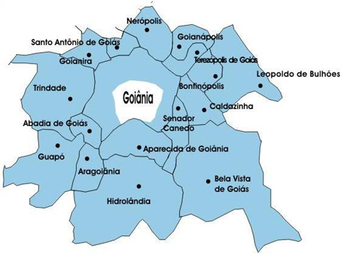 Mapa De Goiânia Mapa Dos Bairros De Goiânia Encontra Goiás 4948
